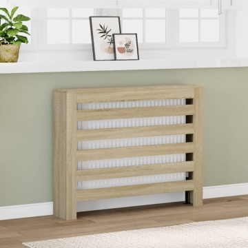 Mască pentru calorifer stejar sonoma 104x20x82cm lemn prelucrat - Img 1