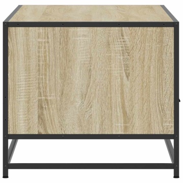 Măsuță cafea stejar sonoma 100x50x45 cm lemn prelucrat și metal - Img 5