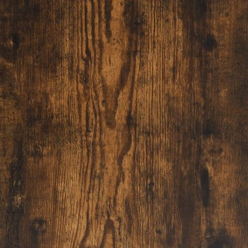 Măsuță consolă cu rafturi, stejar fumuriu, 100x35x75 cm - Img 7