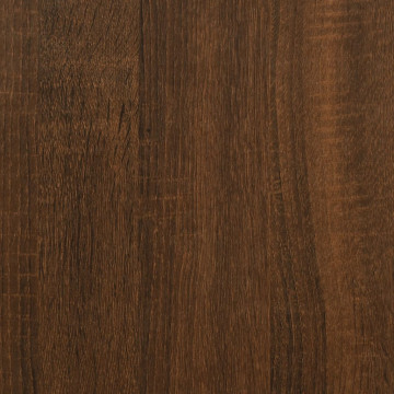 Măsuță consolă cu rafturi, stejar maro, 75x30x80 cm - Img 6