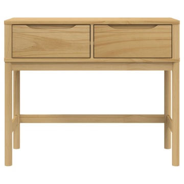 Măsuță consolă FLORO maro ceară 89,5x36,5x73 cm lemn masiv pin - Img 8