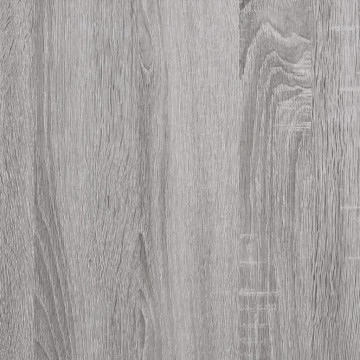 Măsuță consolă, gri sonoma, 100x35,5x75 cm, lemn prelucrat - Img 7