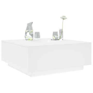 Măsuță de cafea alb 100x100x40 cm lemn prelucrat - Img 1