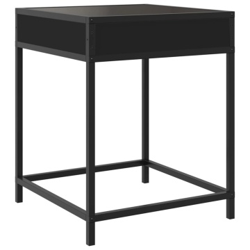 Măsuță de cafea cu LED infinity, negru, 40x40x51 cm - Img 7