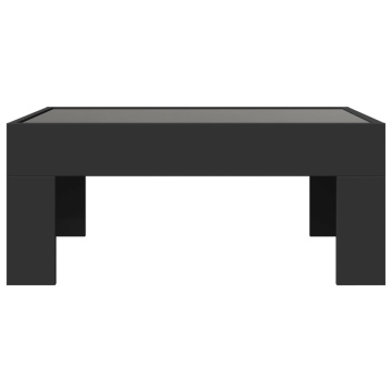 Măsuță de cafea cu LED infinity, negru, 70x50x30 cm - Img 5