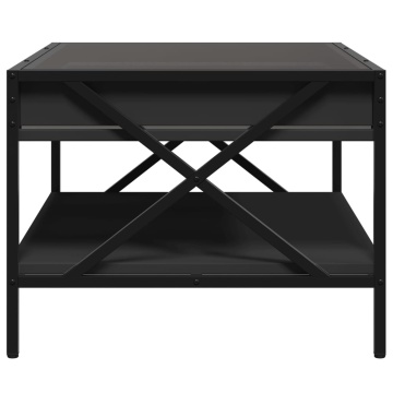 Măsuță de cafea cu LED infinity, negru, 70x50x38 cm - Img 6