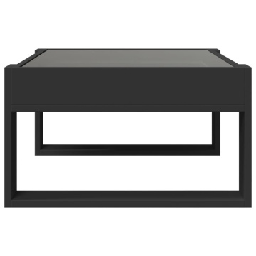 Măsuță de cafea cu LED infinity, negru, 70x53x30 cm - Img 6