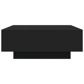 Măsuță de cafea cu lumini LED, negru, 80x80x31 cm - Img 7