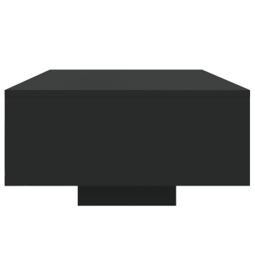 Măsuță de cafea cu lumini LED, negru, 85x55x31 cm - Img 5