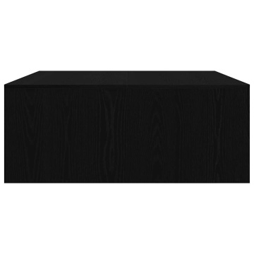 Masuta de cafea cu sertare Stejar negru 100x100x40 cm - Img 6