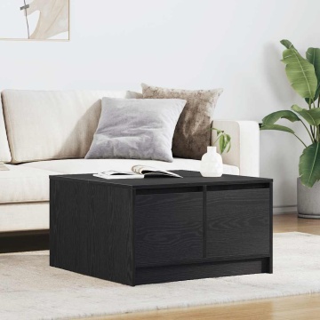 Masuta de cafea cu sertare Stejar negru 70,5x70x40 cm - Img 1
