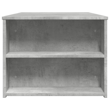 Măsuță de cafea, gri beton, 102x55x42 cm, lemn prelucrat - Img 8