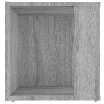 Măsuță laterală, sonoma gri, 33x33x34,5 cm, lemn prelucrat - Img 5