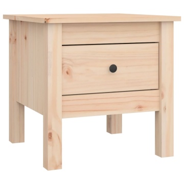 Mese laterale, 2 buc., 40x40x39 cm, lemn masiv de pin - Img 3
