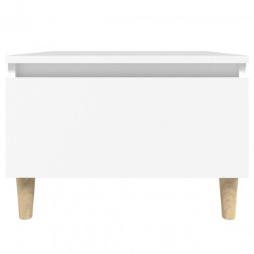 Mese laterale, 2 buc., alb, 50x46x35 cm, lemn compozit - Img 7