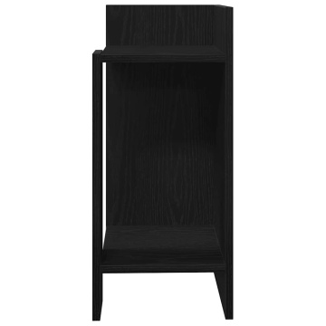 Mese laterale 2 buc cu raft negru 25,5x27x60 cm - Img 8