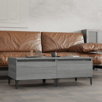 Mese laterale 2 buc. gri sonoma 50x46x35 cm lemn compozit - Img 1