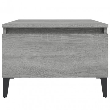 Mese laterale 2 buc. gri sonoma 50x46x35 cm lemn compozit - Img 6