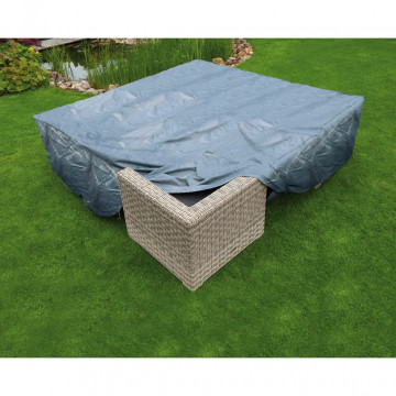 Nature Husă mobilier de grădină pentru măsuță și scaune 200x200x70 cm - Img 2