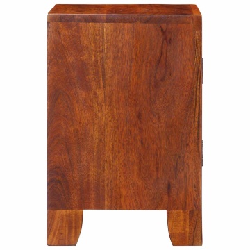Noptiera 2 buc 40x30x45 cm lemn masiv de salcam - Img 3