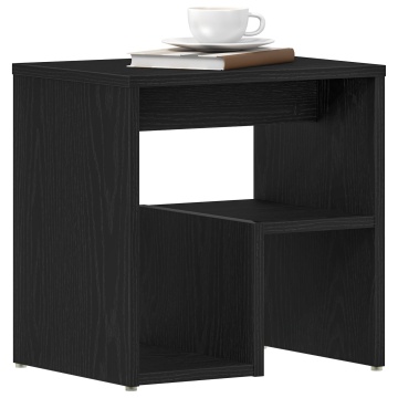 Noptieră 2 buc Negru Stejar 40x30x40 cm Lemn prelucrat - Img 3