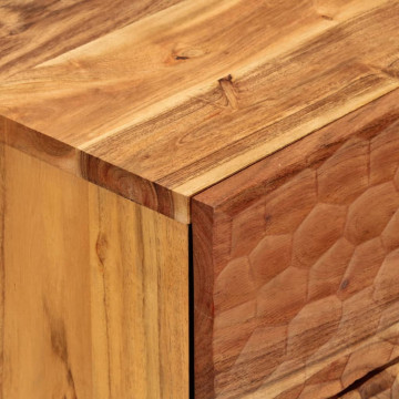 Noptieră, 50x33x60 cm, lemn masiv de acacia - Img 7