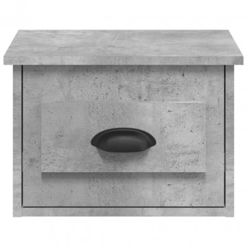 Noptieră de perete, gri beton, 41,5x36x28 cm - Img 5