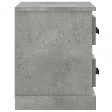 Noptieră, gri beton, 60x35,5x45 cm - Img 7