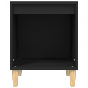 Noptieră, negru, 40x35x50 cm, lemn prelucrat - Img 8