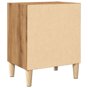 Noptiera Stejar artizanal 40x30x50 cm Lemn prelucrat - Img 5