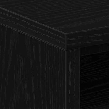 Noptiera stejar negru 40x30x40 cm lemn prelucrat - Img 7