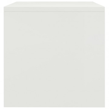 Noptiere, 2 buc., alb, 40 x 30 x 30 cm, PAL - Img 4