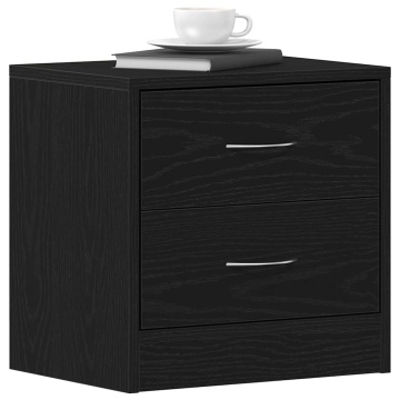 Noptiere 2 buc stejar negru 40x30x40 cm lemn de stratificat - Img 4