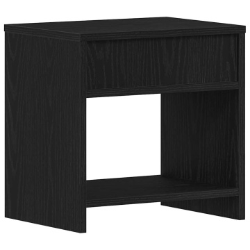 Noptiere 2 buc stejar negru 40x30x40 cm lemn de stratificat - Img 7