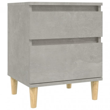 Noptiere, gri beton, 40x35x50 cm - Img 2