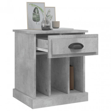 Noptiere, gri beton, 43x36x50 cm - Img 8