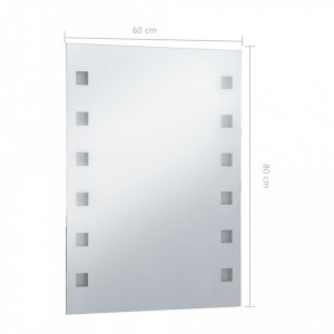 Oglindă cu LED de perete pentru baie, 60 x 80 cm - Img 6