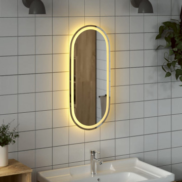 Oglindă de baie cu LED, 80x35 cm, ovală - Img 3