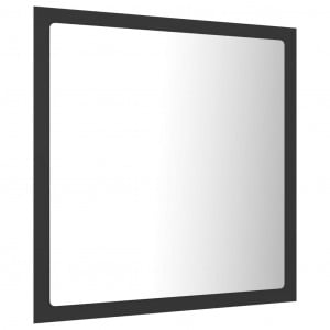 Oglindă de baie cu LED, gri, 40x8,5x37 cm, PAL - Img 6