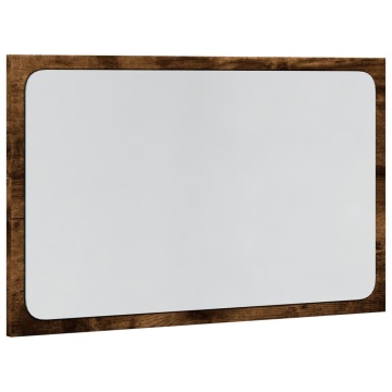 Oglindă de baie LED, stejar sonoma, 60x8,5x38 cm lemn prelucrat - Img 3
