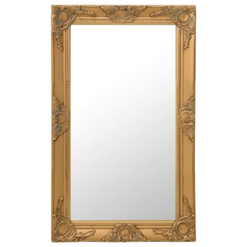 Oglindă de perete în stil baroc, auriu, 50 x 80 cm - Img 1