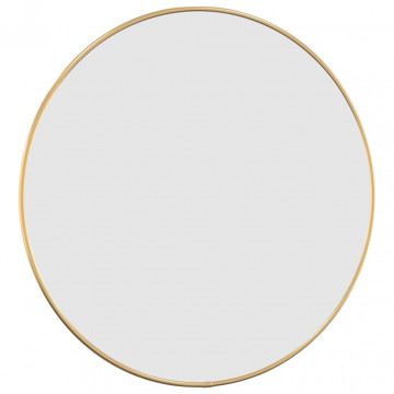 Oglindă de perete rotundă, auriu, Ø 50 cm - Img 3