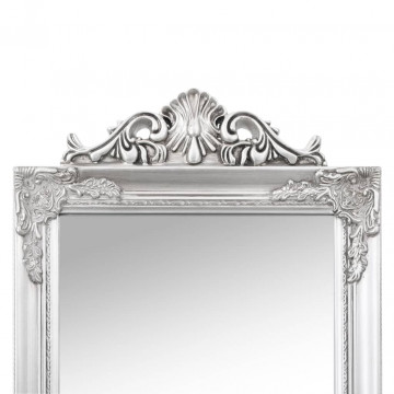 Oglindă de sine stătătoare, argintiu, 45x180 cm - Img 7