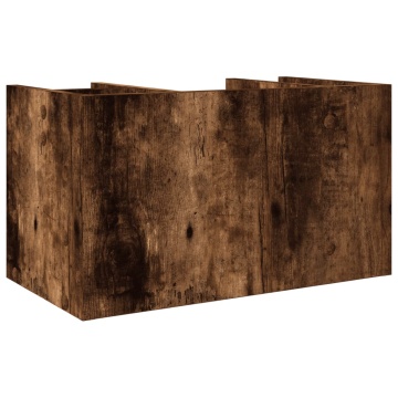 Organizator birou, stejar fumuriu, 44,5x24x25 cm lemn prelucrat - Img 5
