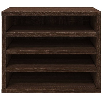 Organizator birou, stejar maro, 36x26x29,5 cm lemn prelucrat - Img 4