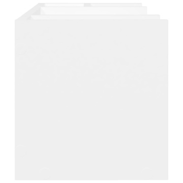 Organizator de birou, alb, 44,5x24x25 cm, lemn prelucrat - Img 8
