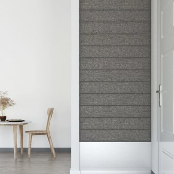 Panouri de perete 12 buc. gri deschis 90x15 cm textil 1,62 m² - Img 5