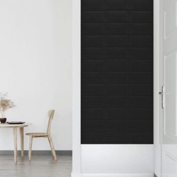 Panouri de perete 12 buc. negru 30x15 cm textil 0,54 m² - Img 5