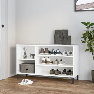 Pantofar, alb, 102x36x60 cm, lemn compozit - Img 1