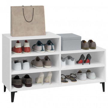 Pantofar, alb, 102x36x60 cm, lemn compozit - Img 6